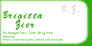 brigitta zier business card